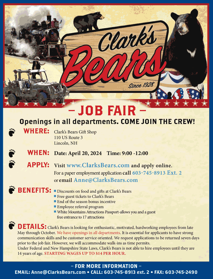 Clark's Bears Job Fair